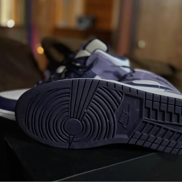 Nike Air Jordan Men's Sneakers - White, Purple, & Lavendar - Picture 5 of 5